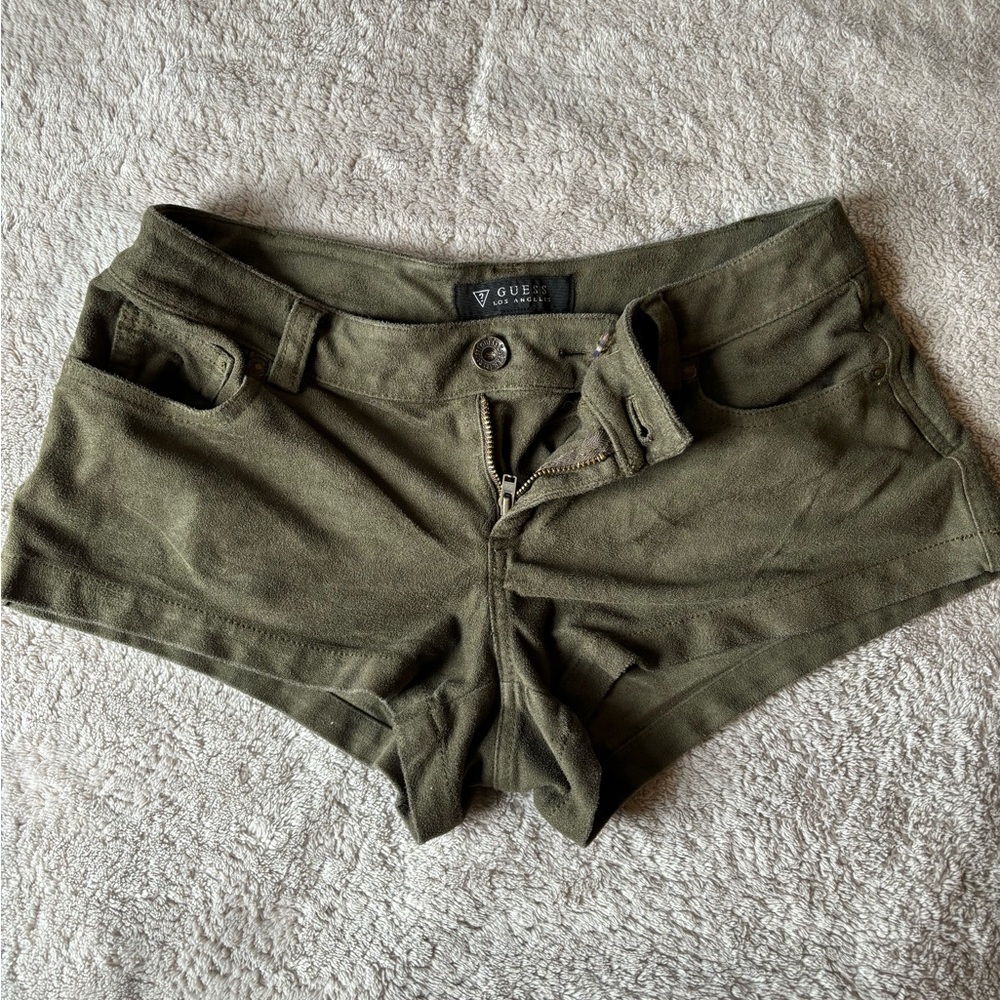 GUESS super mini velvety shorts